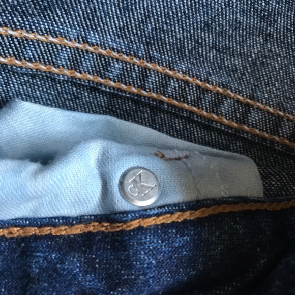 Calvin Klein BEADED Boho Dark Jeans NWT New! Bell Flare 7 26 - Picture 9 of 9